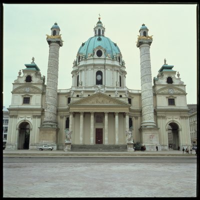 Karlskirche, construite 1714-37 - Johann Bernhard Fischer von Erlach